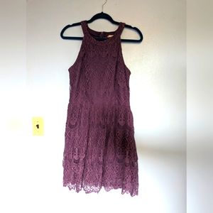 Purple Lace Dress